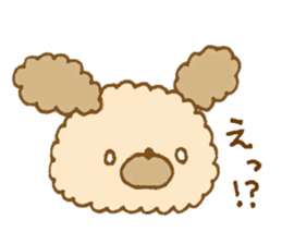 Fluffy toy poodle of sticker sticker #9370233