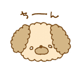 Fluffy toy poodle of sticker sticker #9370234