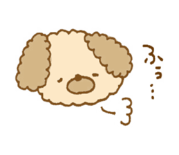 Fluffy toy poodle of sticker sticker #9370238