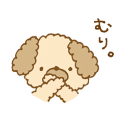 Fluffy toy poodle of sticker sticker #9370239