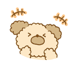 Fluffy toy poodle of sticker sticker #9370242