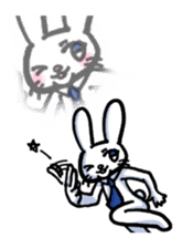 Troublesome rabbit teacher sticker #9370530