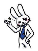Troublesome rabbit teacher sticker #9370534