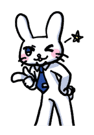 Troublesome rabbit teacher sticker #9370542