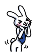 Troublesome rabbit teacher sticker #9370545