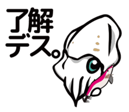 big fin reef squid/eging sticker #9370658