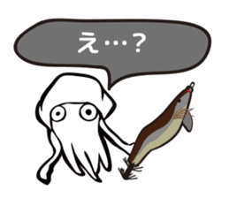 big fin reef squid/eging sticker #9370668