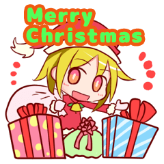 Christmas Santa"kana"Sticker