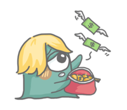 eyed monster sticker #9371091