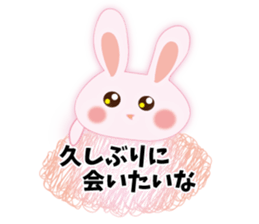 send rabbit to a favorite person sticker #9371945