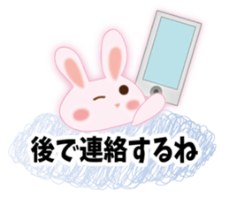 send rabbit to a favorite person sticker #9371965