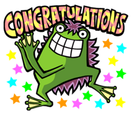 FREDDIE the Furry Frog sticker #9372435