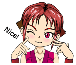 Ninja Girl Wars - What's up? - [English] sticker #9372648