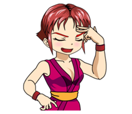 Ninja Girl Wars - What's up? - [English] sticker #9372667