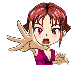 Ninja Girl Wars - What's up? - [English] sticker #9372672