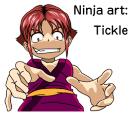 Ninja Girl Wars - What's up? - [English] sticker #9372674