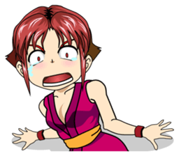 Ninja Girl Wars - What's up? - [English] sticker #9372675