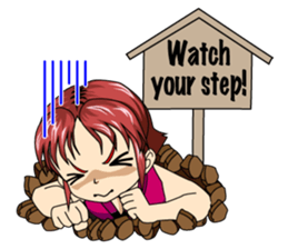 Ninja Girl Wars - What's up? - [English] sticker #9372679