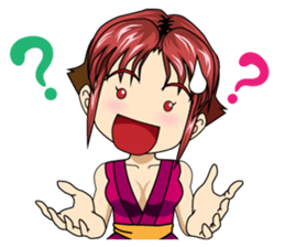 Ninja Girl Wars - What's up? - [English] sticker #9372685