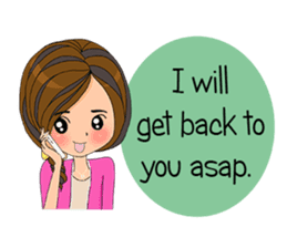 Kaitun Office Girl(EN) sticker #9374384