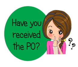 Kaitun Office Girl(EN) sticker #9374398