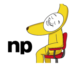 Forcibly banana2(English) sticker #9374971