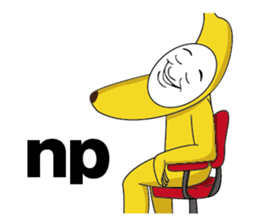 Forcibly banana2(English) sticker #9374971