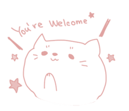 chubby and fatty cat sticker #9375394