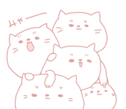 chubby and fatty cat sticker #9375405