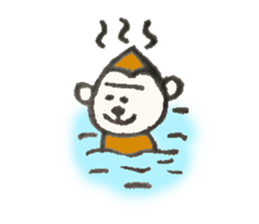 Monkichi of a pretty monkey sticker #9375408