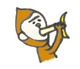 Monkichi of a pretty monkey sticker #9375414