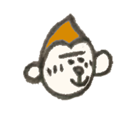 Monkichi of a pretty monkey sticker #9375417