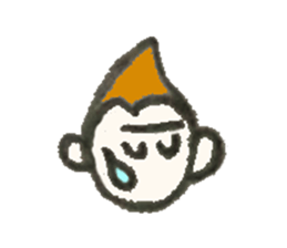 Monkichi of a pretty monkey sticker #9375418
