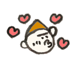 Monkichi of a pretty monkey sticker #9375422