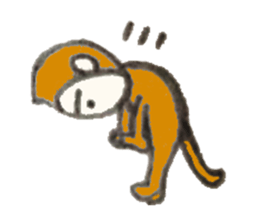 Monkichi of a pretty monkey sticker #9375428