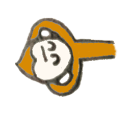 Monkichi of a pretty monkey sticker #9375429