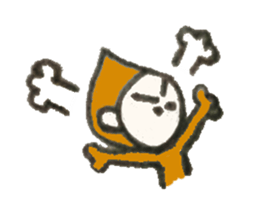 Monkichi of a pretty monkey sticker #9375430