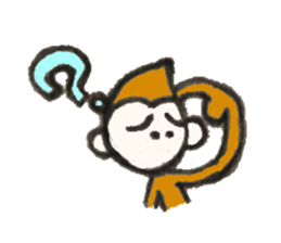 Monkichi of a pretty monkey sticker #9375431