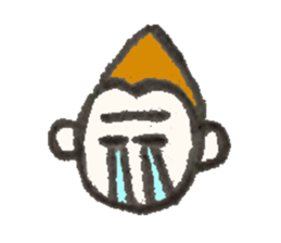 Monkichi of a pretty monkey sticker #9375446