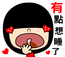 Love and joyful girl sticker #9376364