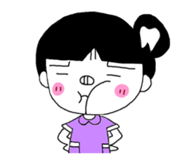 Teeth decayed pig sister sticker #9376675