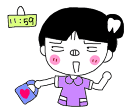 Teeth decayed pig sister sticker #9376680