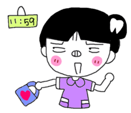Teeth decayed pig sister sticker #9376680