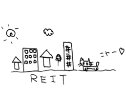 stock company cat sticker #9376885