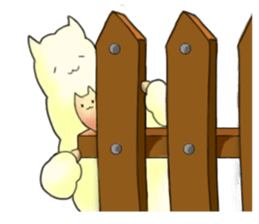 Alpaca Sloth's ordinary living sticker #9376973