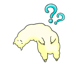 Alpaca Sloth's ordinary living sticker #9376976