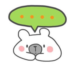 mochi mochi polar bear Eng ver. sticker #9377054