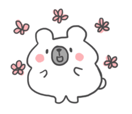 mochi mochi polar bear Eng ver. sticker #9377056