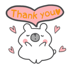 mochi mochi polar bear Eng ver. sticker #9377057