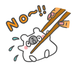 mochi mochi polar bear Eng ver. sticker #9377069
